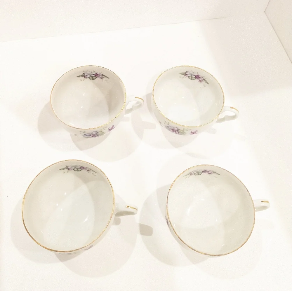 Vintage Registered U.S.A. Celebrate made in Japan Teacups & Dessert Plates - Picture 6 of 9